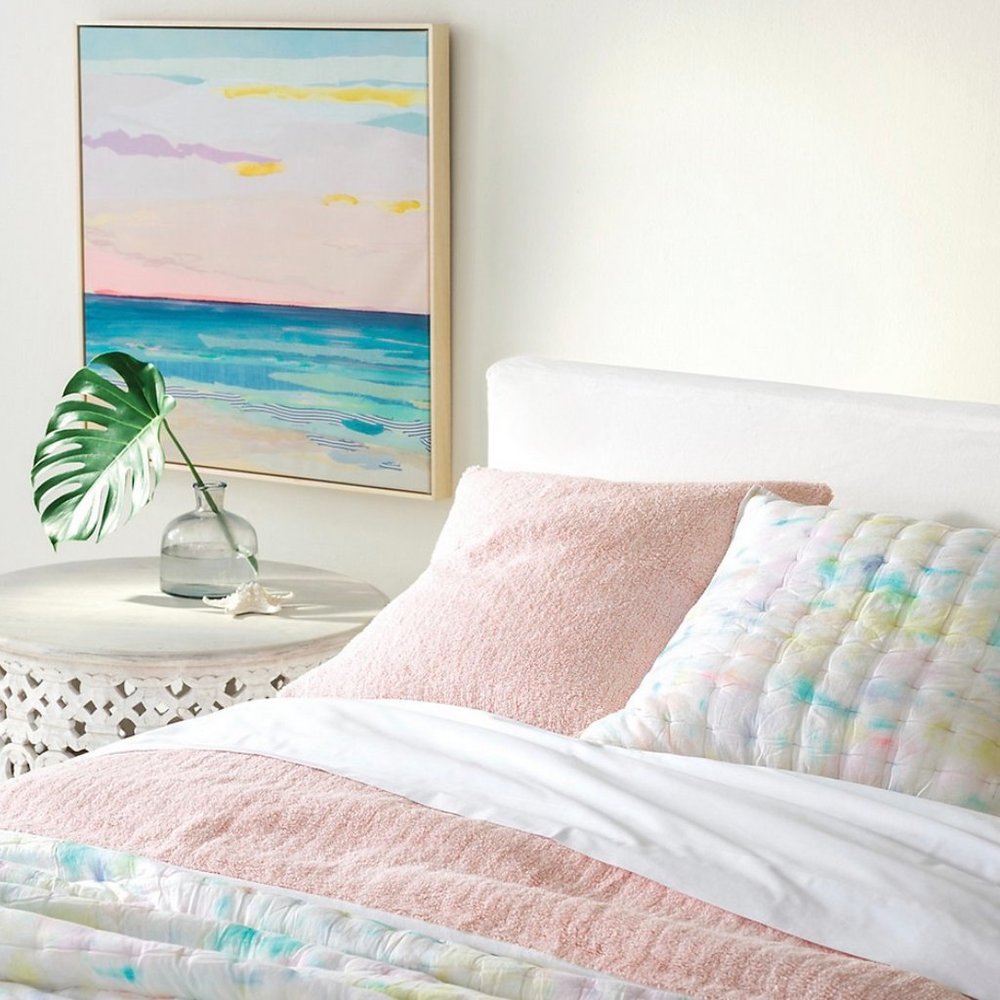 Pine Cone Hill Lola Pink Candlewick King Coverlet - Picture 2 of 4